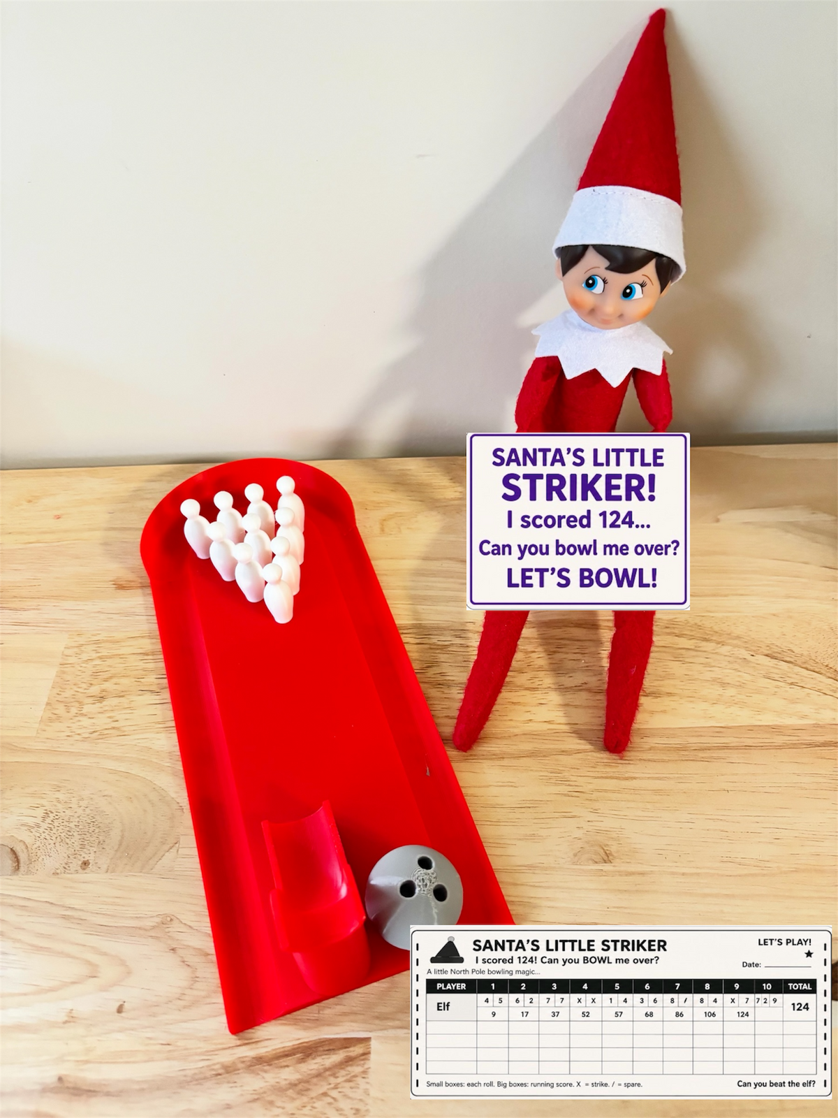 Elf On The Shelf - Ten Pin Bowling