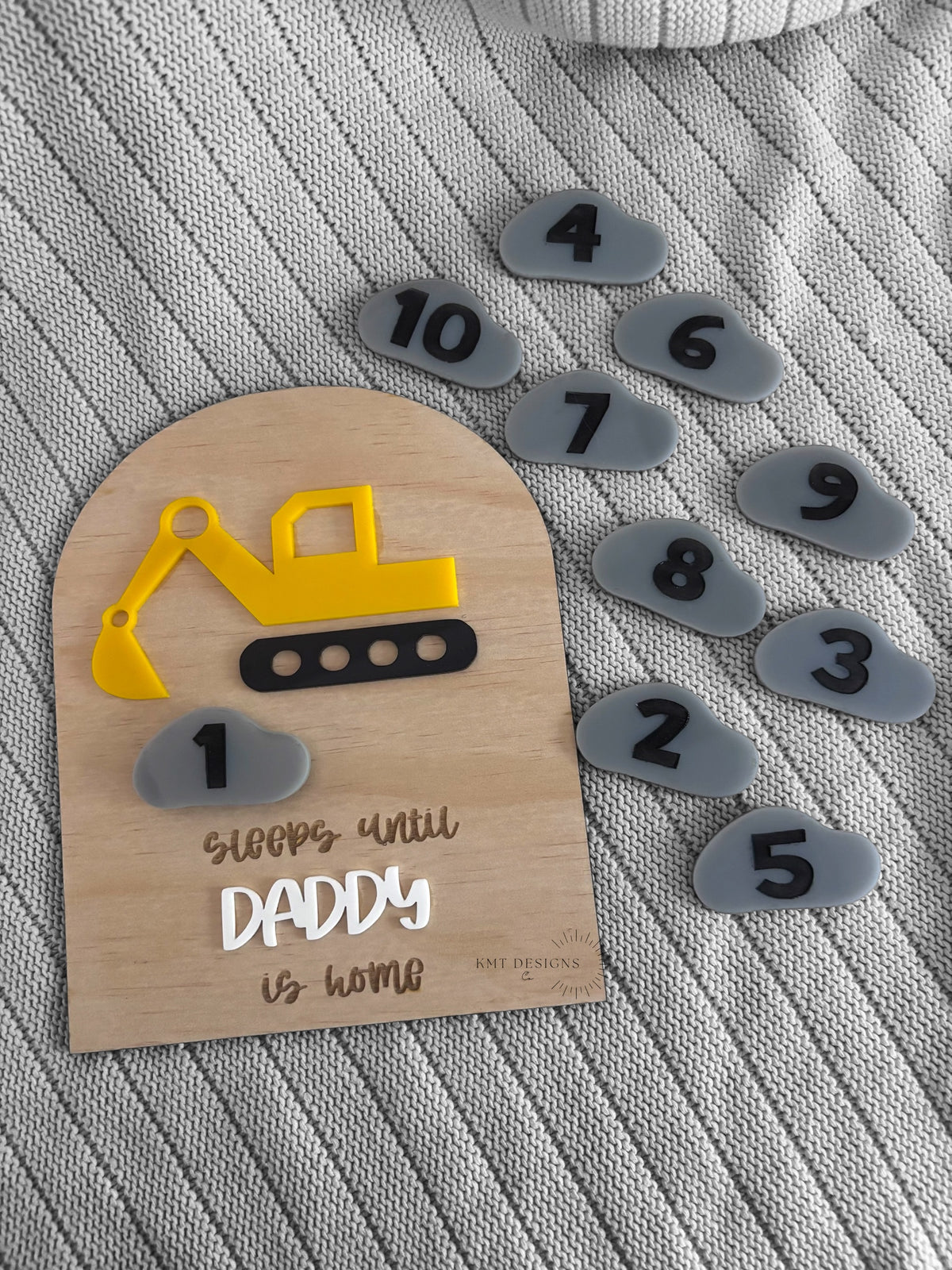 Sleeps until daddy’s home - Excavator