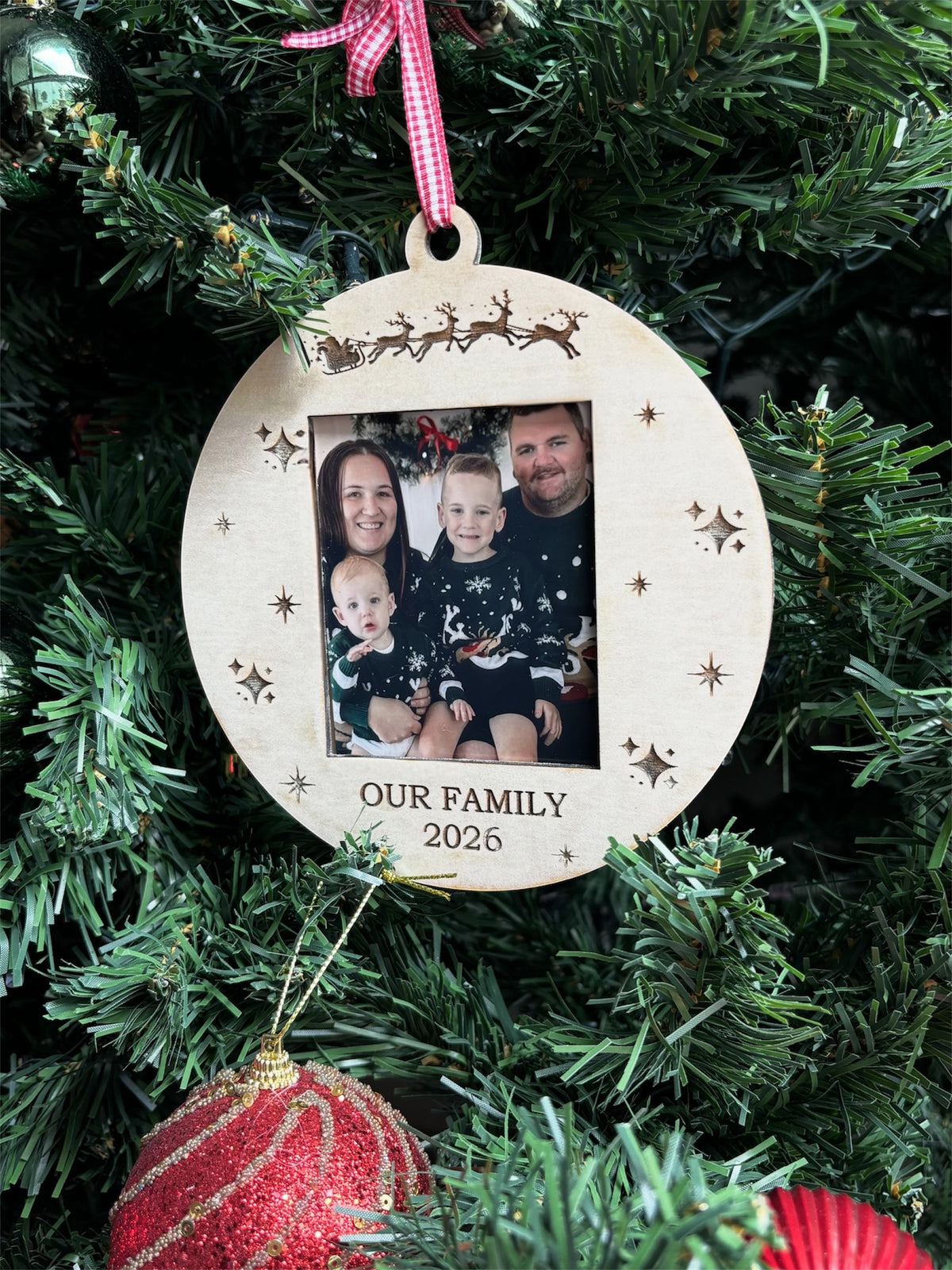 Family Photo Ornament