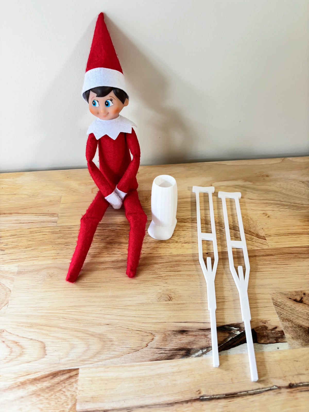 Elf On The Shelf- Crutches & Moonboot