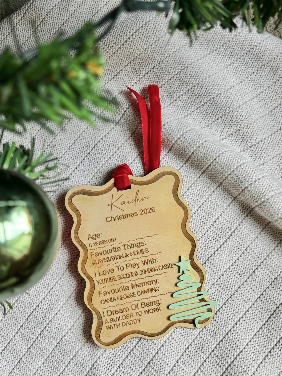 All About Me - Tree Hanging Decoration