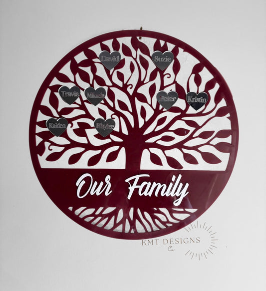 Acrylic Family Tree