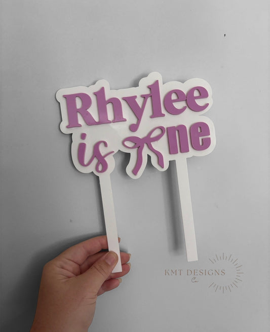 Bow Cake Topper