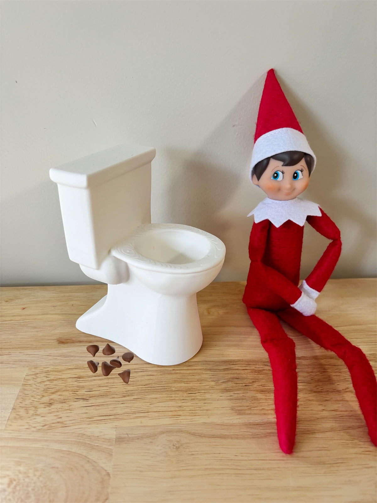 Elf On The Shelf - Toilet