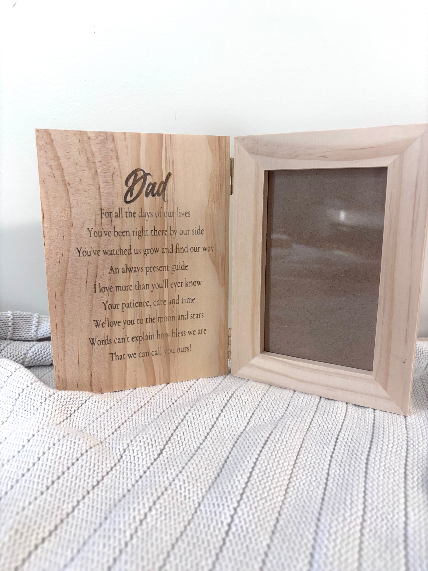 Engraved Photo Book - for daddy / dad