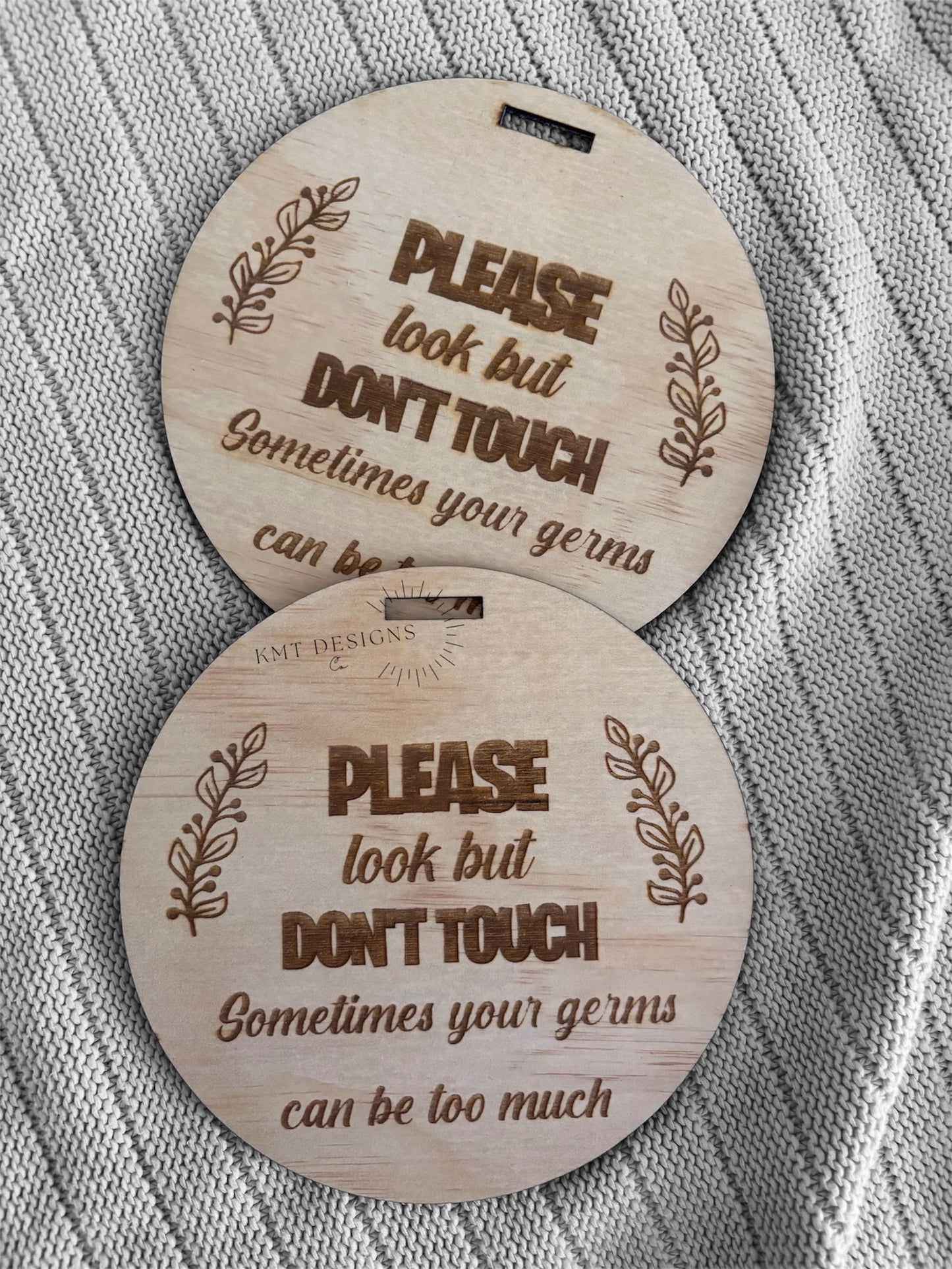 Please don’t touch plaque