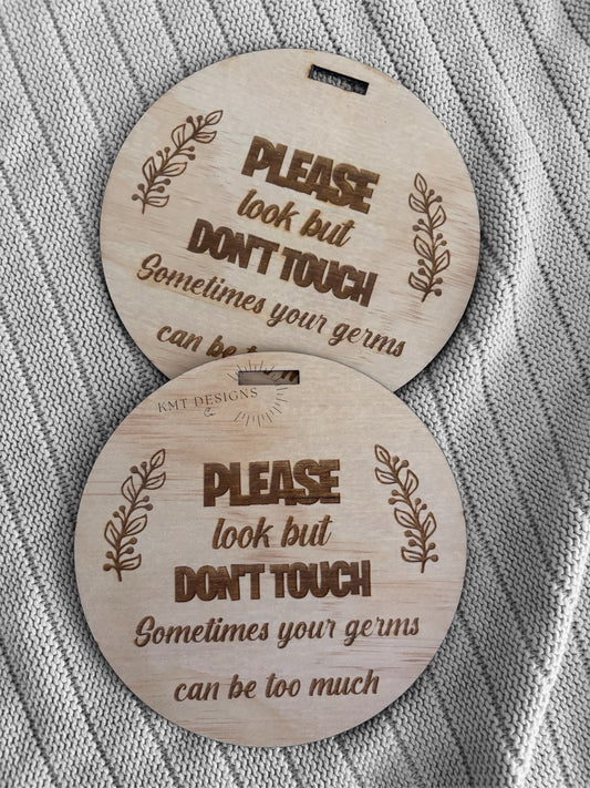 Please don’t touch plaque