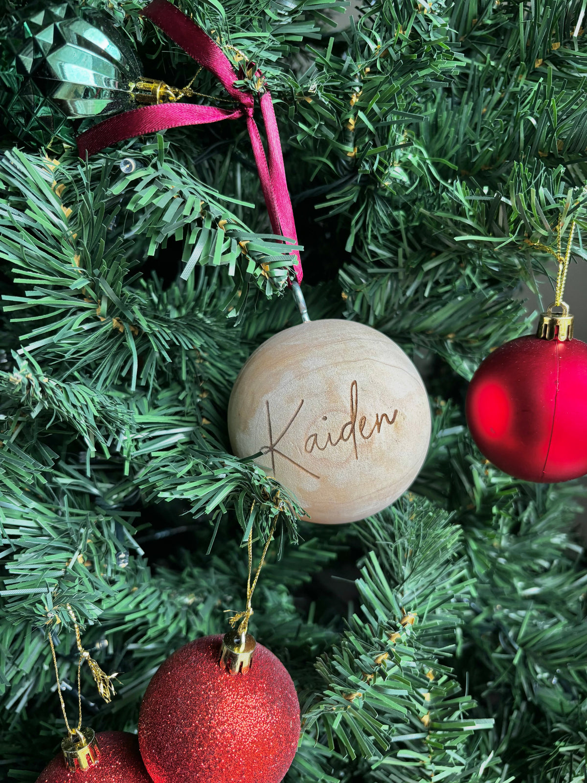 Wooden Baubles