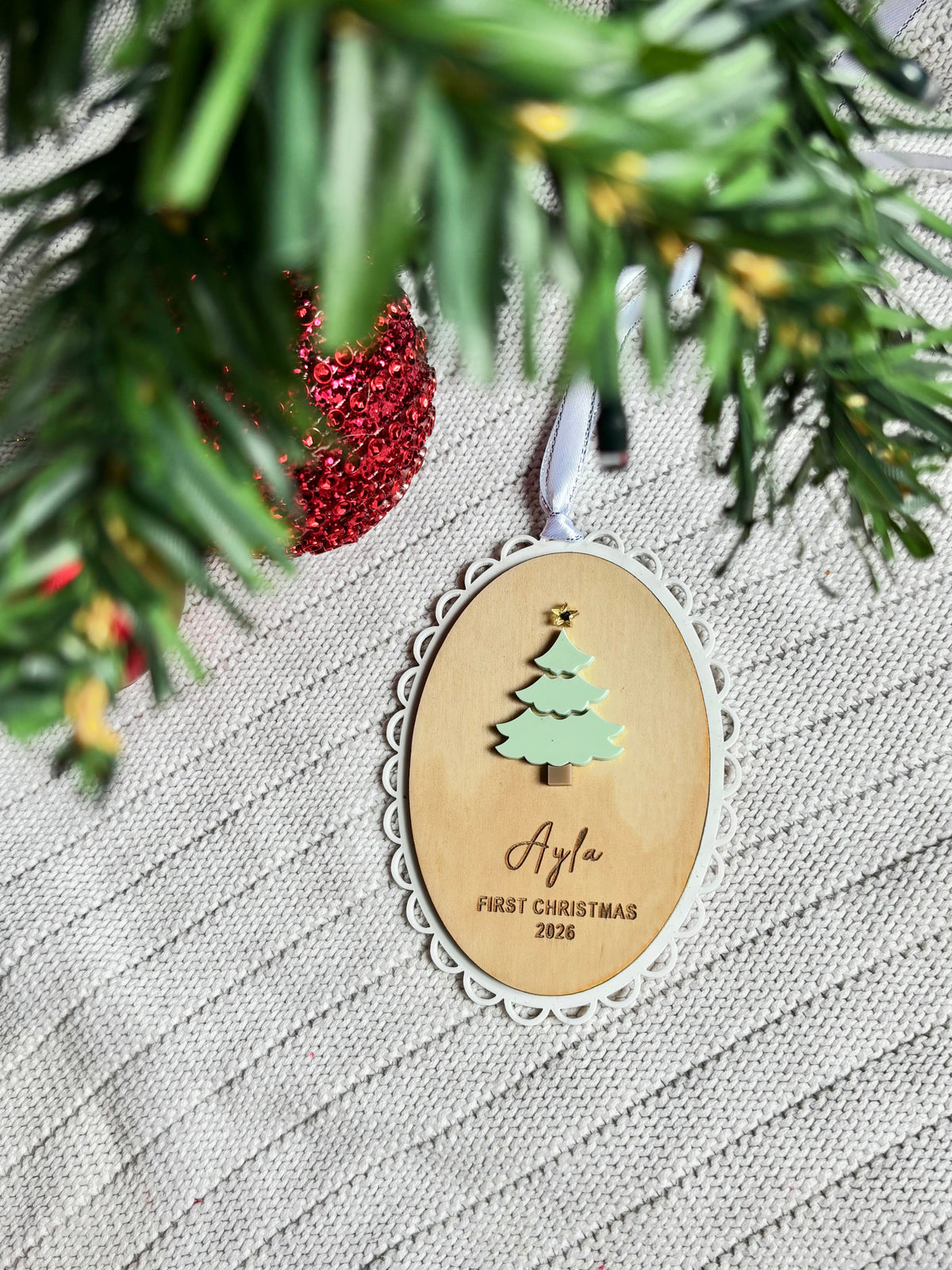First Christmas  ~ Scallop Ornament