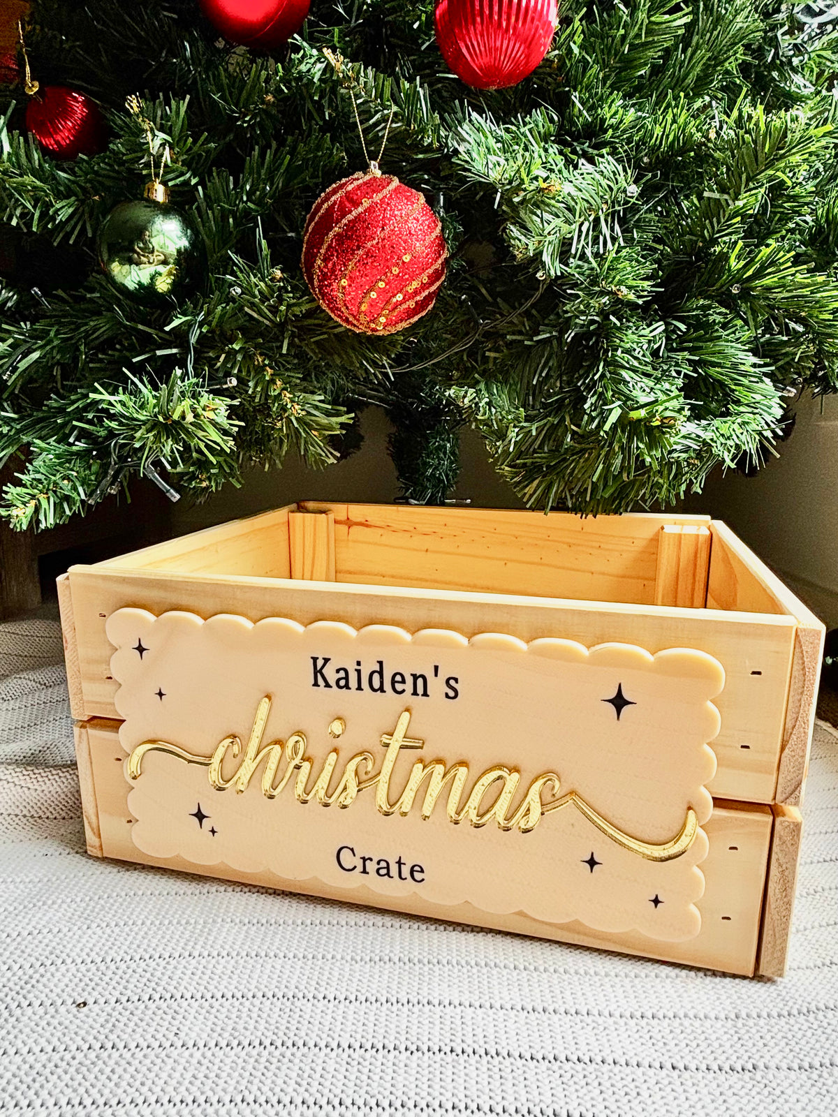 Christmas Crate Plaque