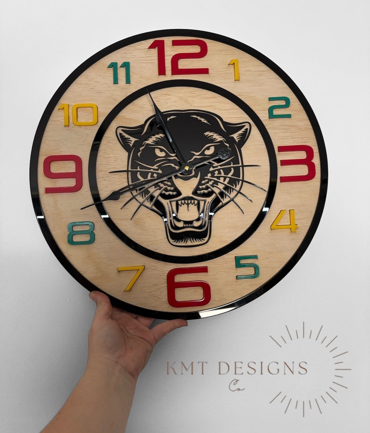 NRL Panthers Theme Clock