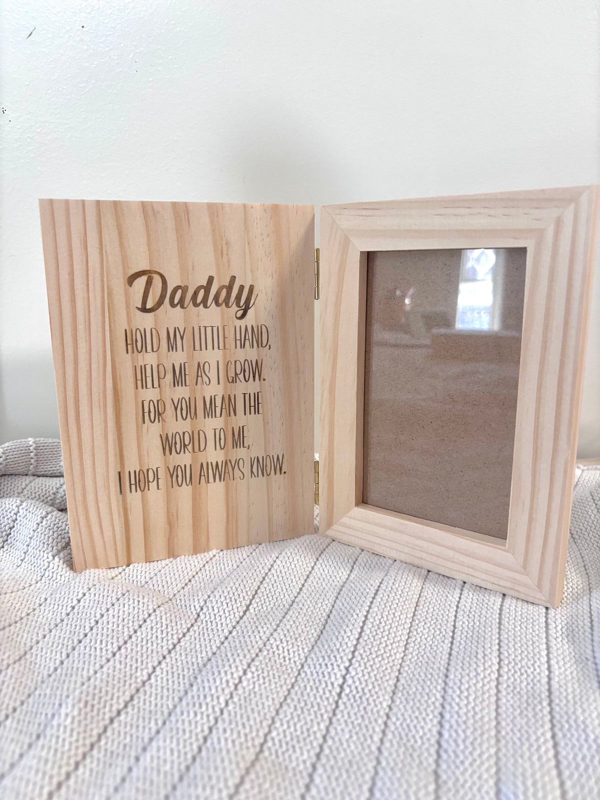 Engraved Photo Book - for daddy / dad