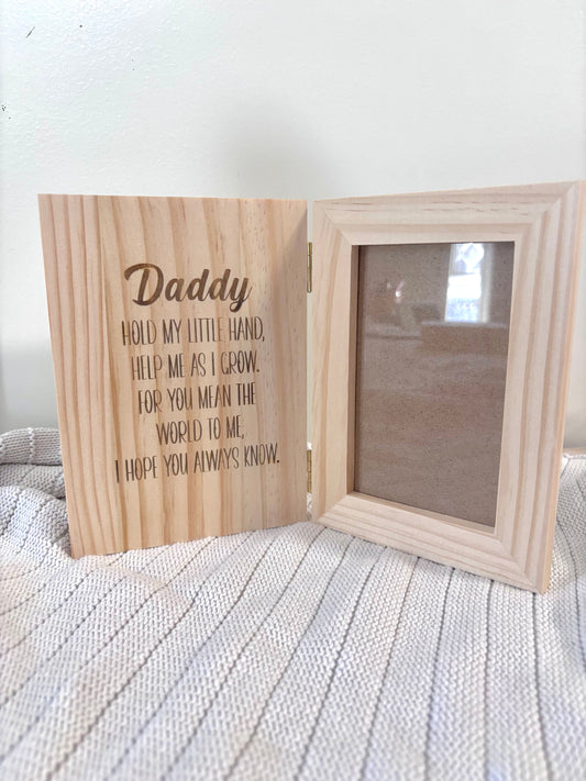 Engraved Photo Book - for daddy / dad