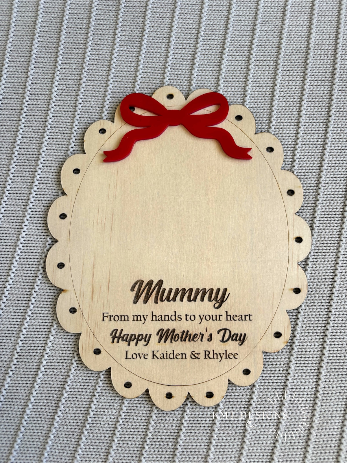Handprint Scallop Plaque