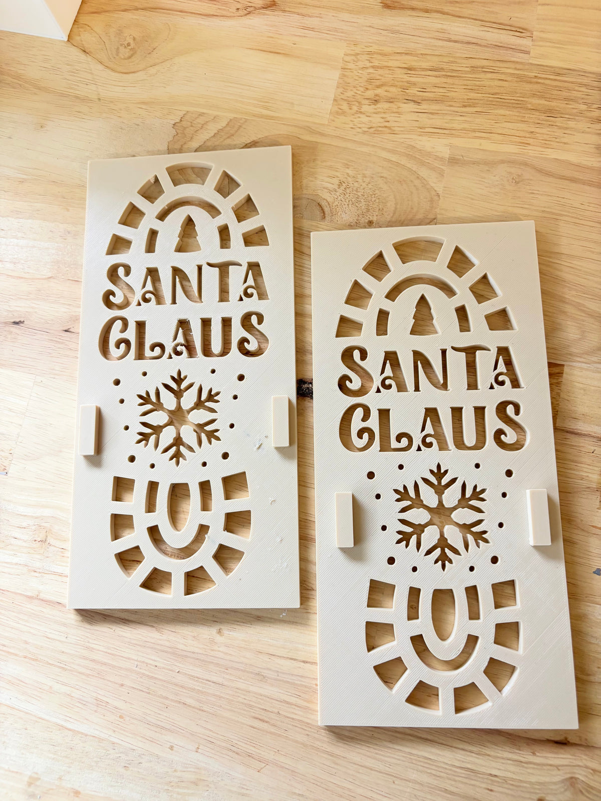 Santa Footprint Stencil
