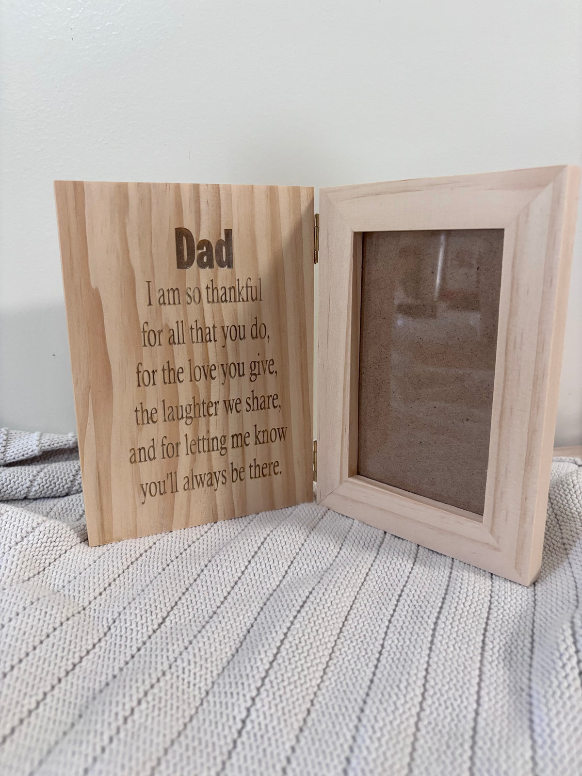 Engraved Photo Book - for daddy / dad