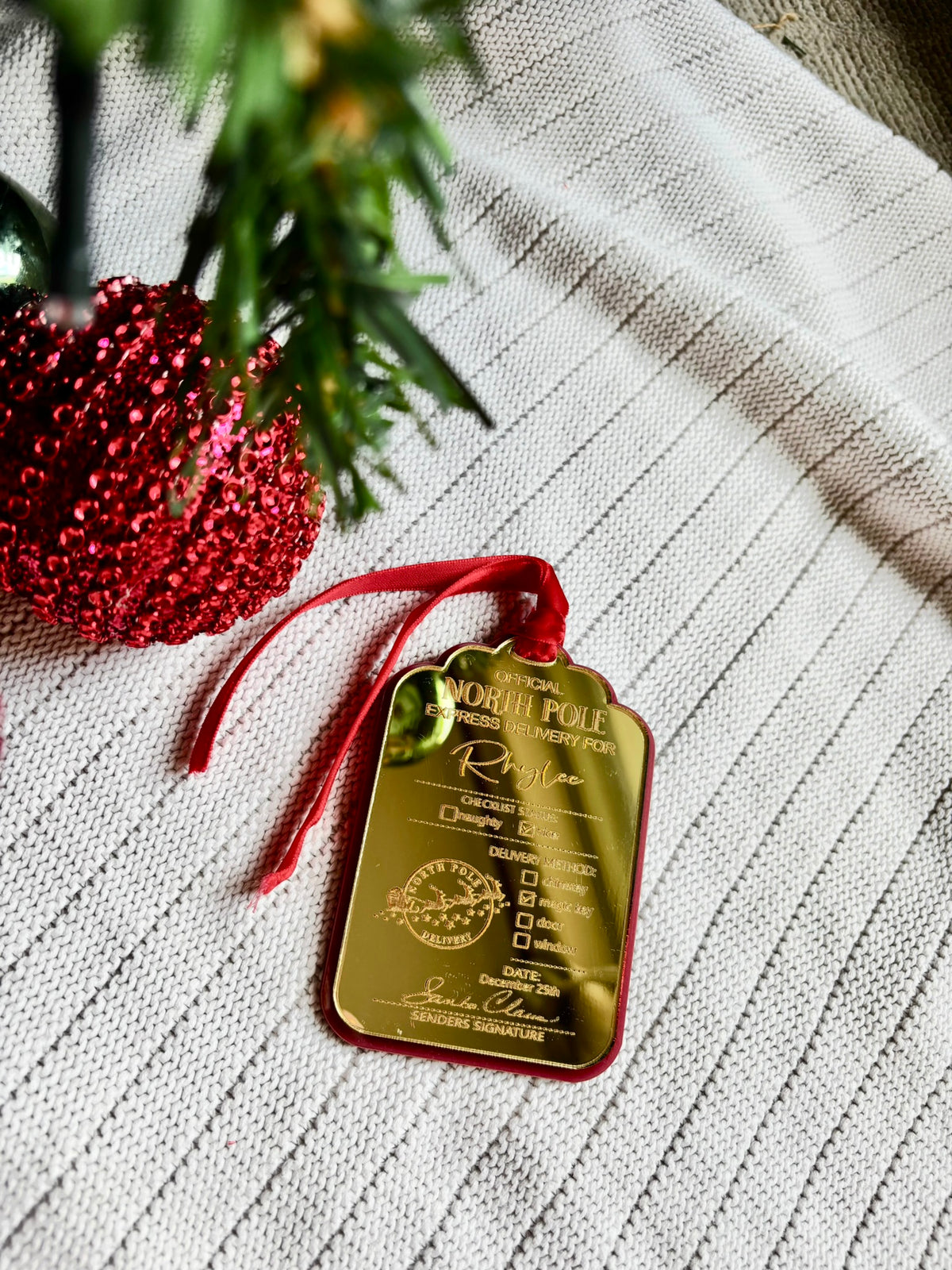 Delivery Tags - Double Acrylic